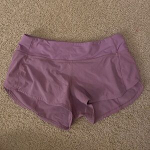 Lululemon Purple Speed-up Shorts, size 6